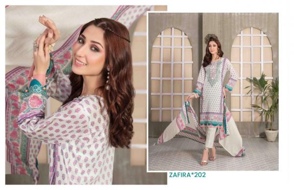 Zafira Vol 2 Heavy Lawn Karachi Cotton Dress Material Collection